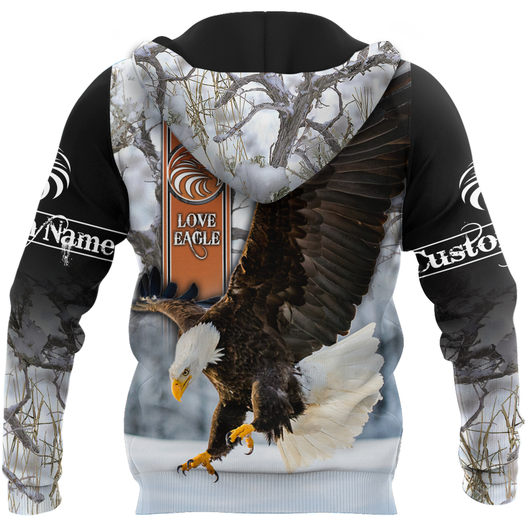 Customize Name Eagle 3D All Over Printed Shirts