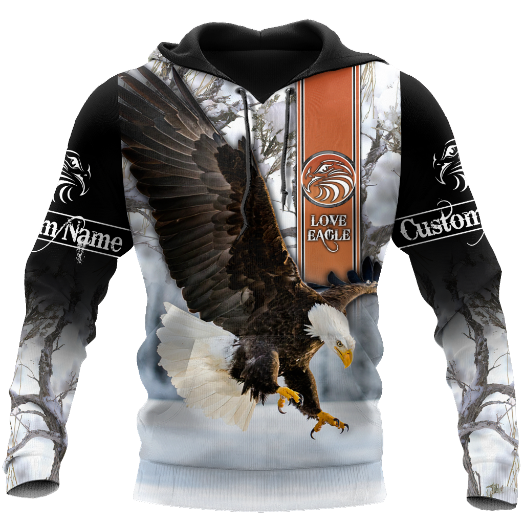 Customize Name Eagle 3D All Over Printed Shirts