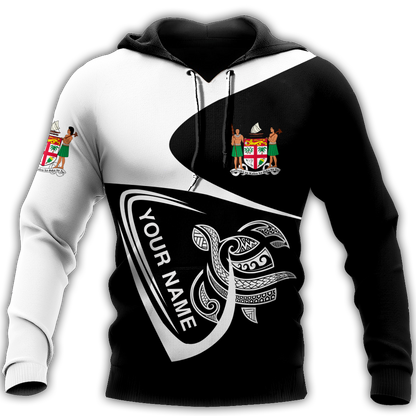 Premium Unisex Hoodie Polynesian Fiji Custom Name ML
