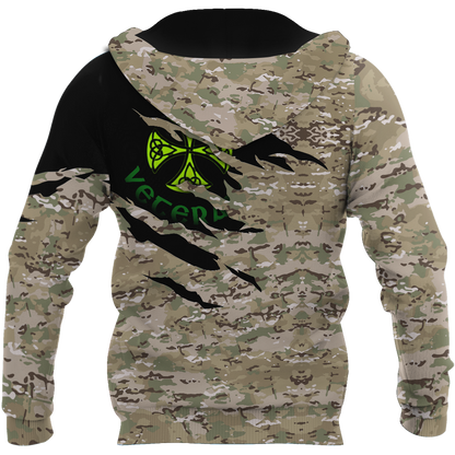 Irish Veterans 3D Hoodie Shirt For Men And Women
