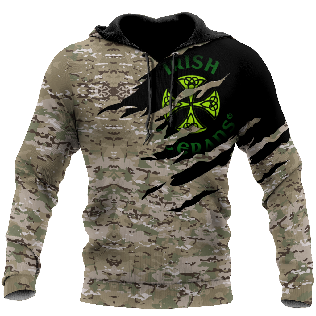 Irish Veterans 3D Hoodie Shirt For Men And Women