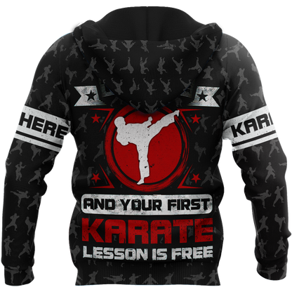 Customize Name Karate Hoodie For Men And Women TNA13032101