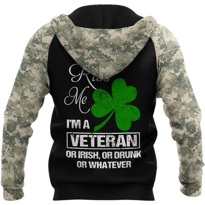 Irish Veterans - Persionalized Name 3D Hoodie Shirt For Men And Women