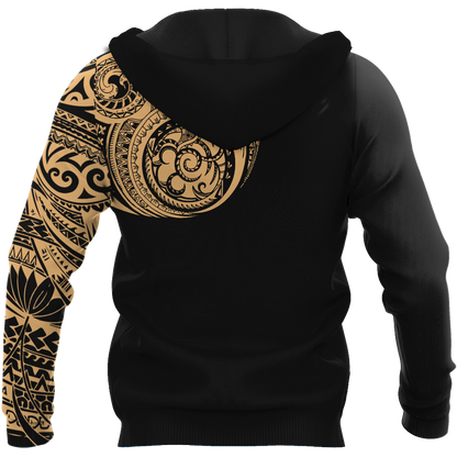 Amazing Polynesian Traditional Tattoo Unisex Deluxe Hoodie ML
