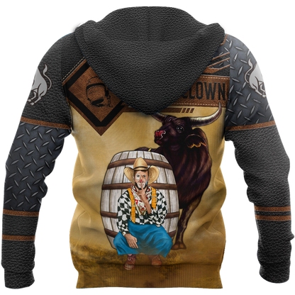 Personalized Name Bull Riding 3D All Over Printed Unisex Shirts Rodeo Clown
