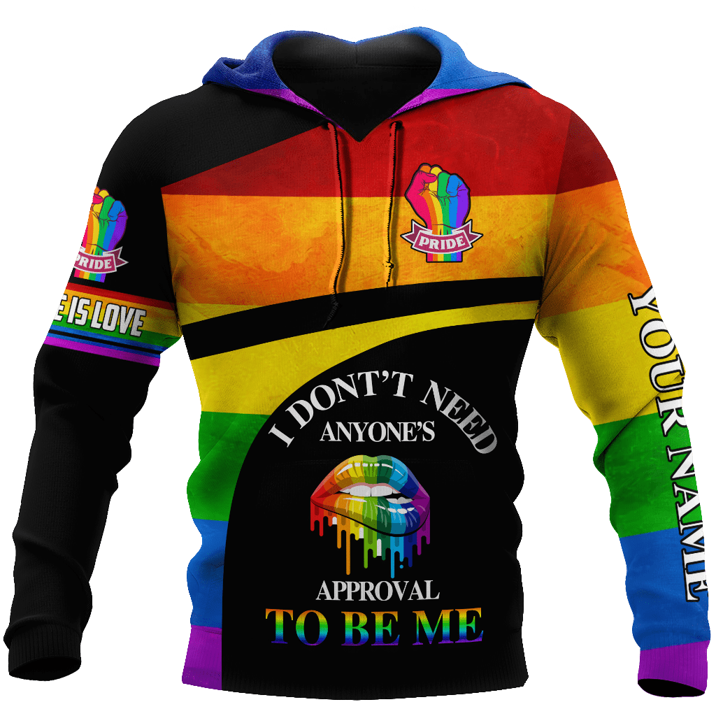 Customize Name LGBT Pride Hoodie For Men And Women DA13052104