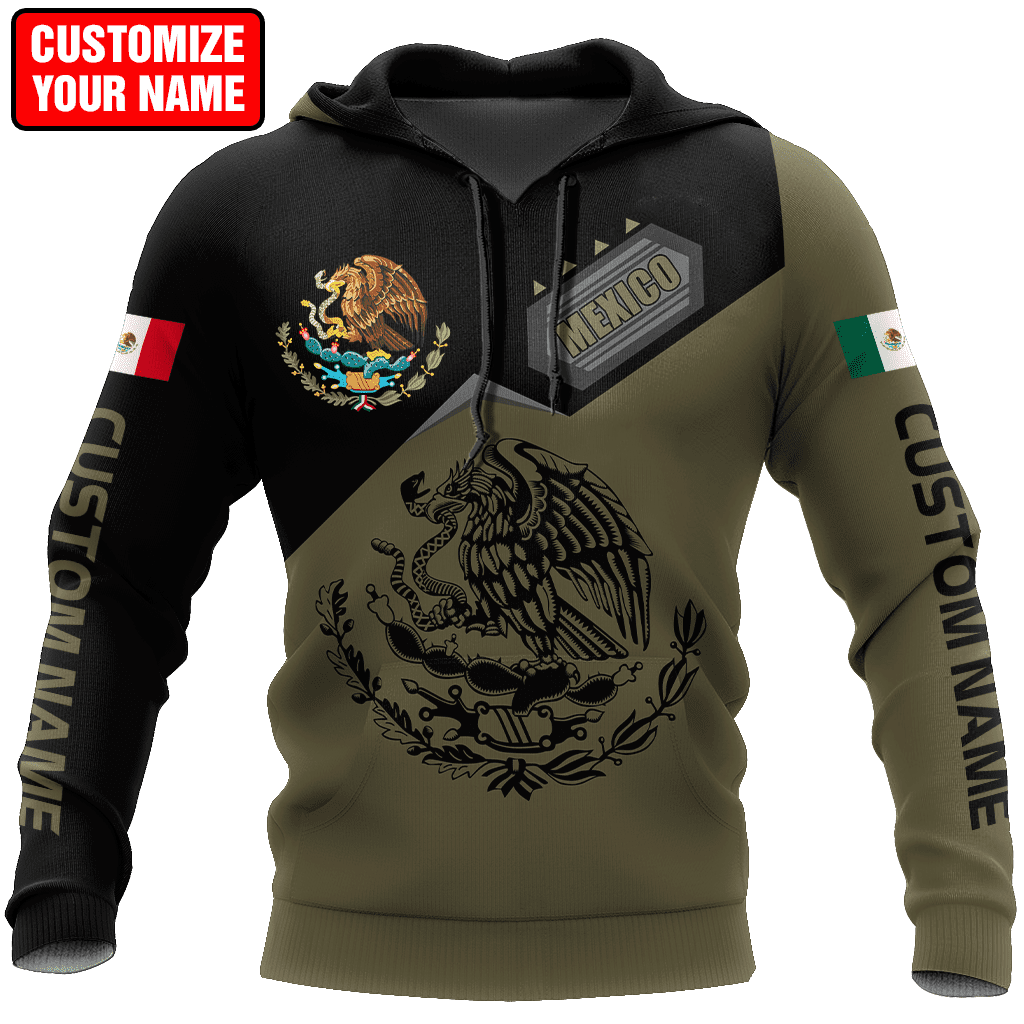 Personalized Name Mexican 3D All Over Printed Hoodie