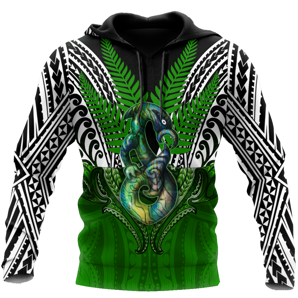 Premium Manaia Silver Fern 3D All Over Printed Unisex Shirts