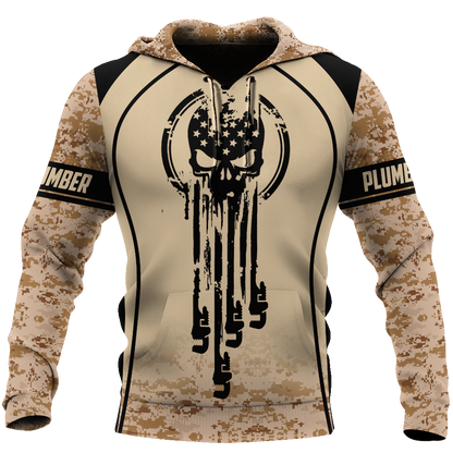 Premium Skull Plumber 3D All Over Printed Unisex Shirts