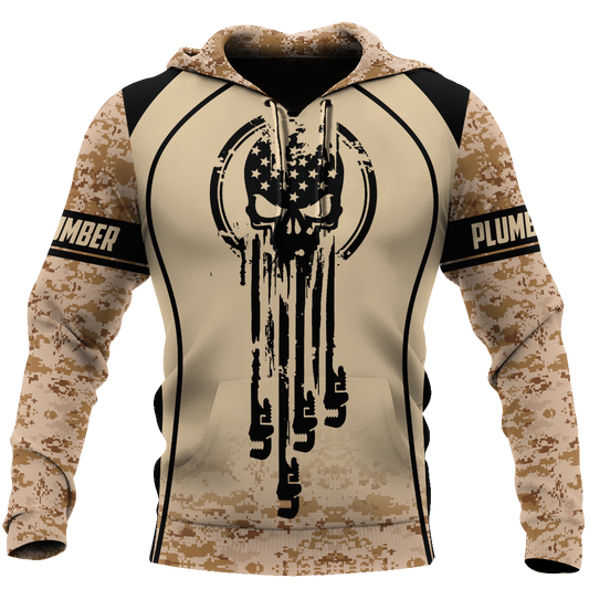 Premium Skull Plumber 3D All Over Printed Unisex Shirts