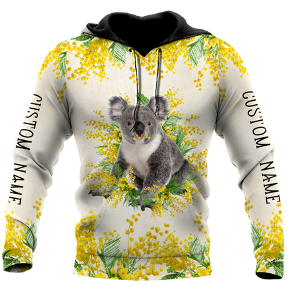 Tmarc Tee Custom name Australia Koala Golden Wattle Shirts