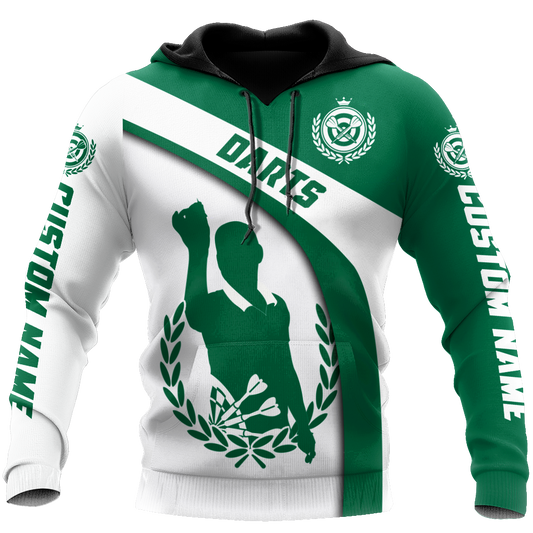 Darts Player No10 Personalized Name 3D Printed Personalized Unisex Hoodie ML