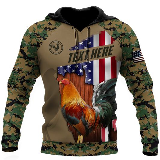 Personalized Rooster 3D Printed Unisex Shirts SN14052104