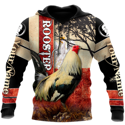 Personalized Polska Rooster 3D All Over Printed Unisex Hoodie