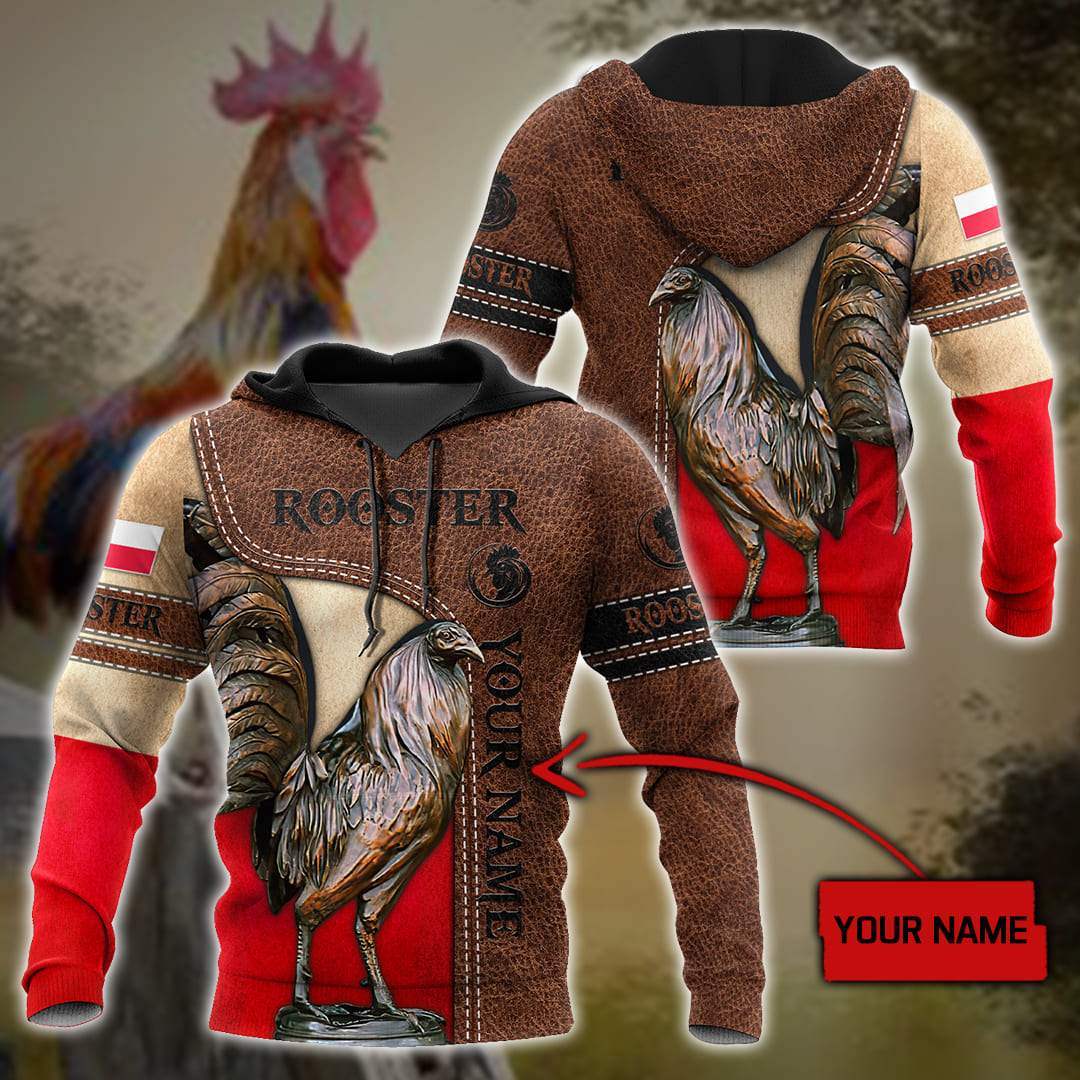 Personalized Polska Rooster 3D All Over Printed Unisex Hoodie