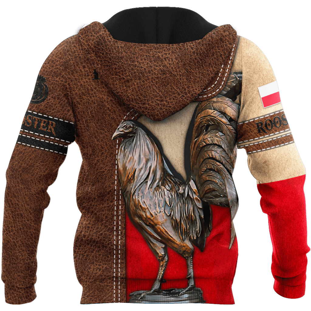 Personalized Polska Rooster 3D All Over Printed Unisex Hoodie