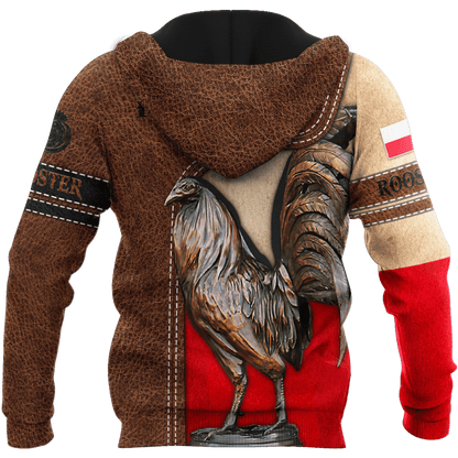 Personalized Polska Rooster 3D All Over Printed Unisex Hoodie