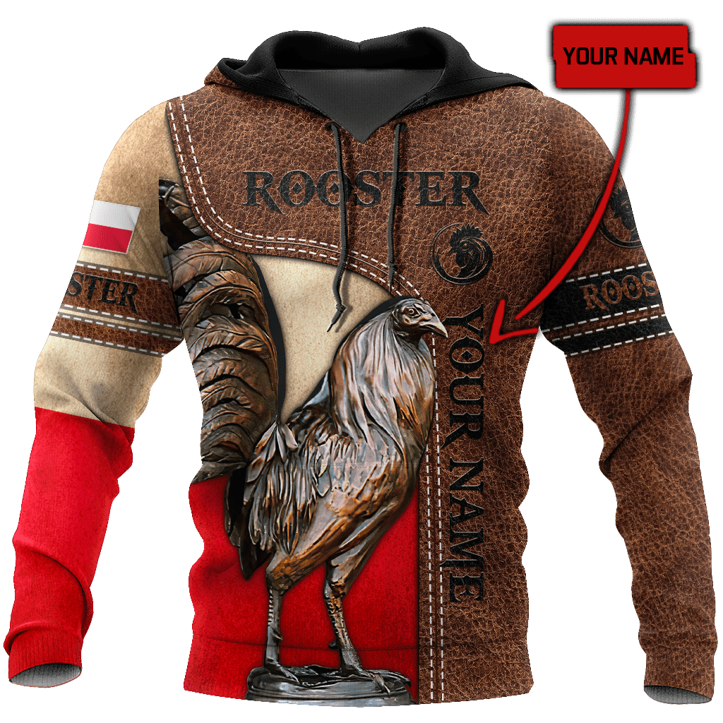 Personalized Polska Rooster 3D All Over Printed Unisex Hoodie