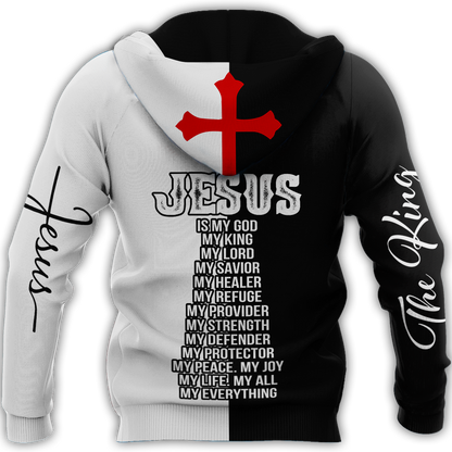 Premium Christian Jesus Personalized Name 3D All Over Printed Unisex Shirts - Amaze Style™-Apparel