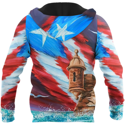 Custom Name Puerto Rico Hoodie For Men And Women MH15032101