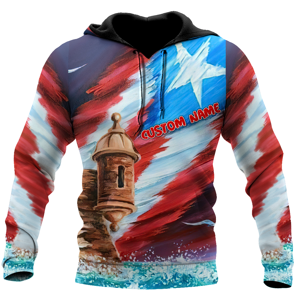 Custom Name Puerto Rico Hoodie For Men And Women MH15032101