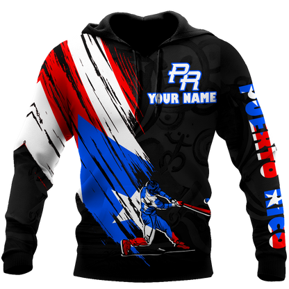 Custom Name Puerto Rico Hoodie For Men And Women