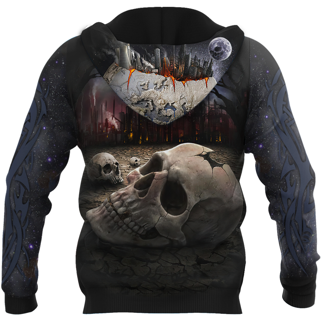 Customize Name Tattoo Skull Hoodie For Men And Women NTN15032104