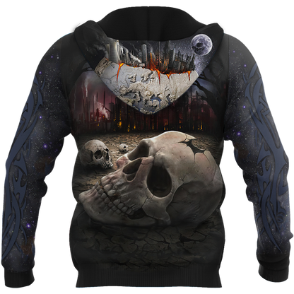 Customize Name Tattoo Skull Hoodie For Men And Women NTN15032104
