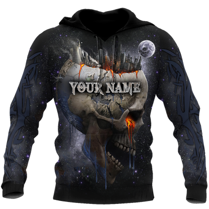Customize Name Tattoo Skull Hoodie For Men And Women NTN15032104