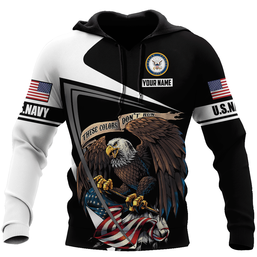 Custom name US Navy Veteran 3D printed shirts Proud Military