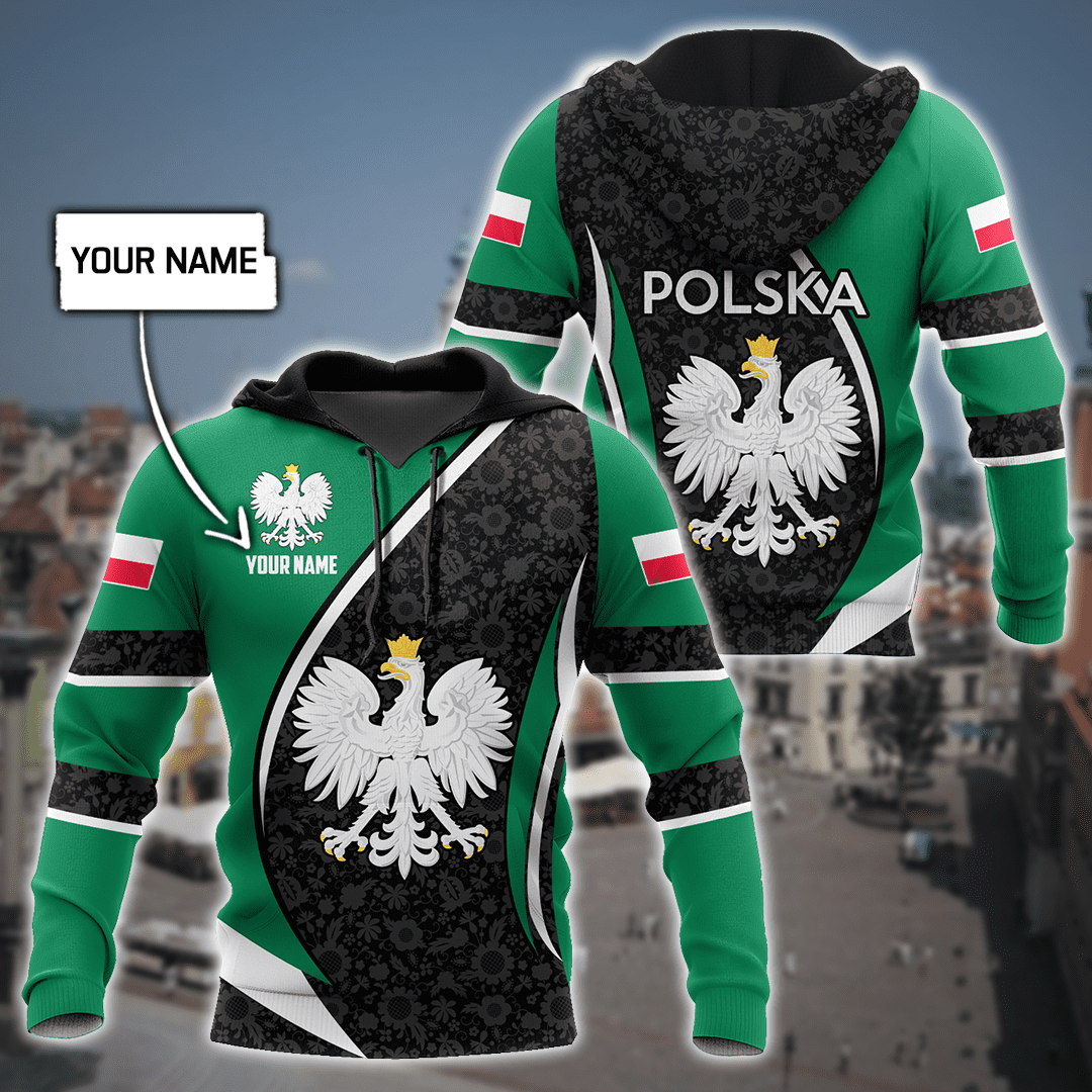 Personalized Polska 3D All Over Printed Unisex Hoodie