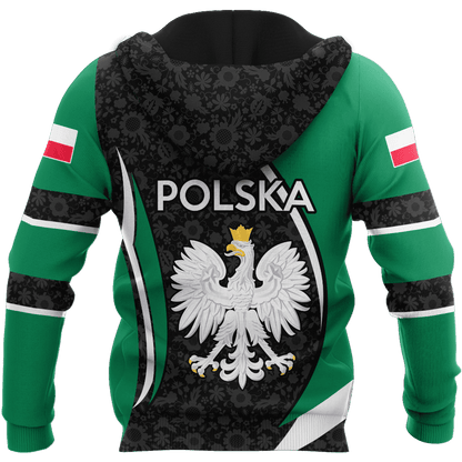 Personalized Polska 3D All Over Printed Unisex Hoodie