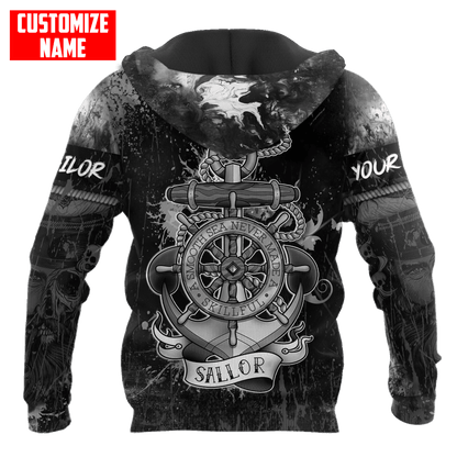Customized name A Smooth Sea Never Made A Skillful Sailor 3D Printed Shirts