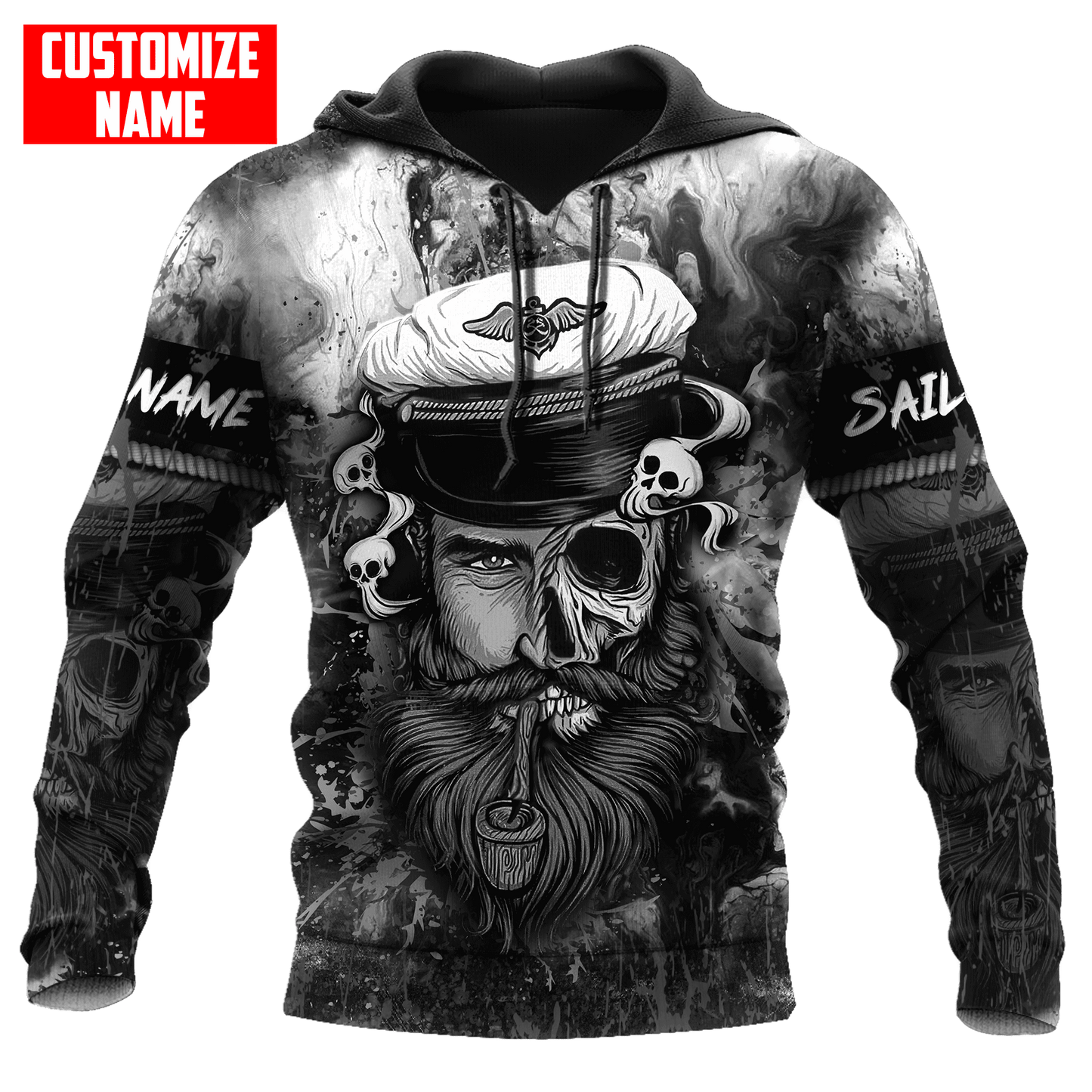 Customized name A Smooth Sea Never Made A Skillful Sailor 3D Printed Shirts