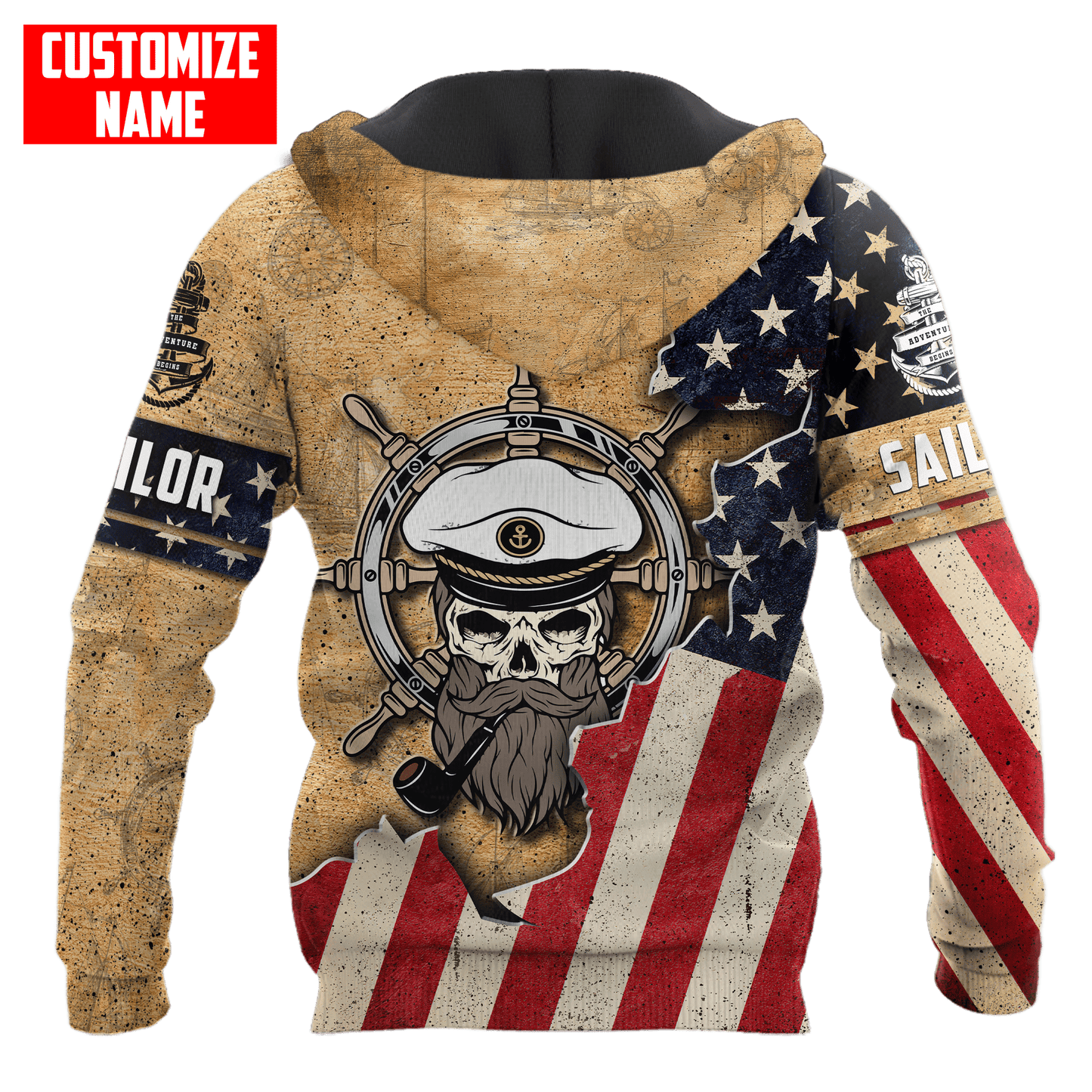 Customized name The Adventure Begins 3D All Over Printed Shirts