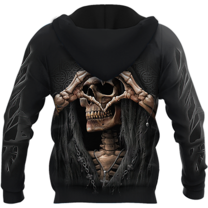 Customize Name Tattoo Skull Hoodie For Men And Women NTN16032104