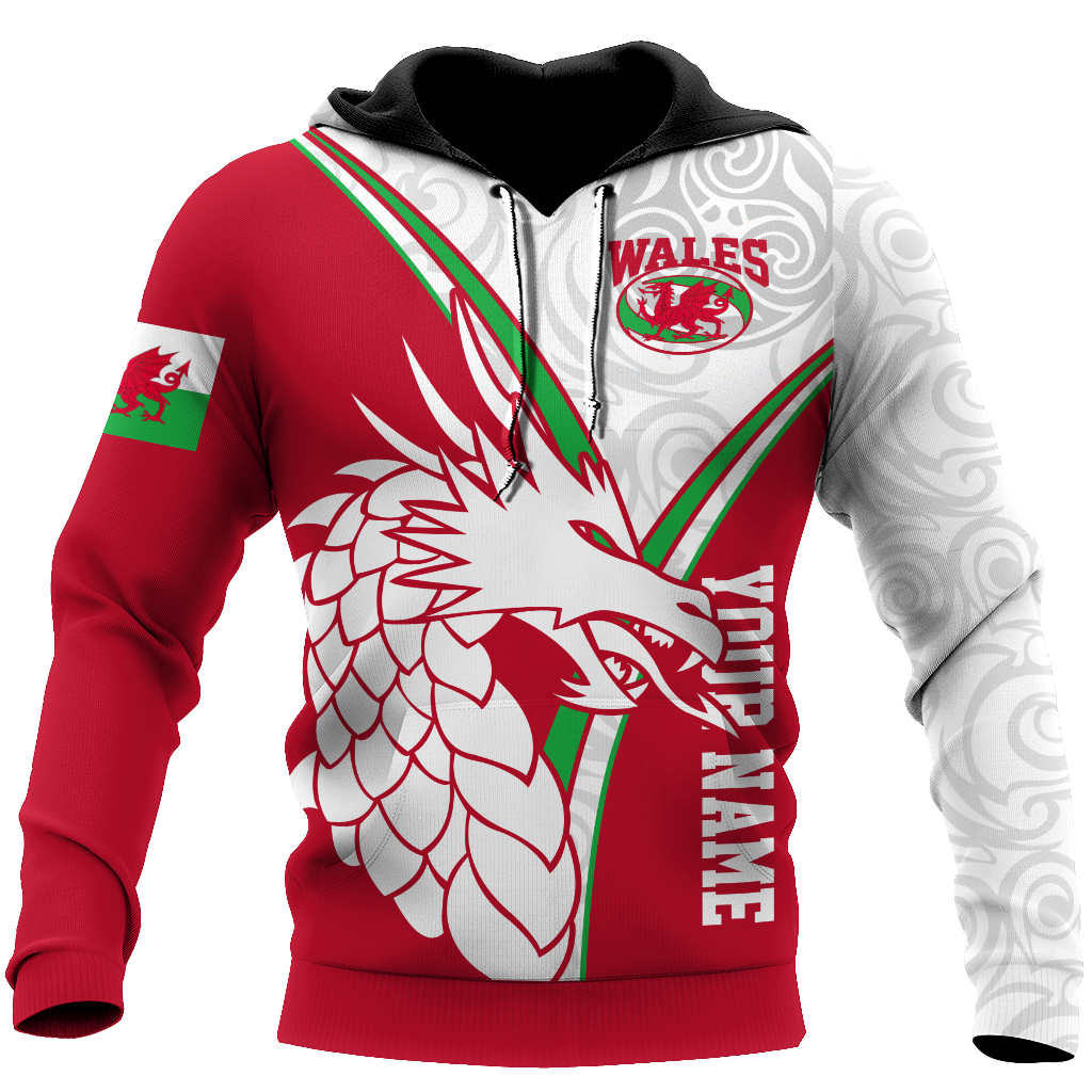 Premium Personalized 3D Printed Wales Dragon Shirts MEI