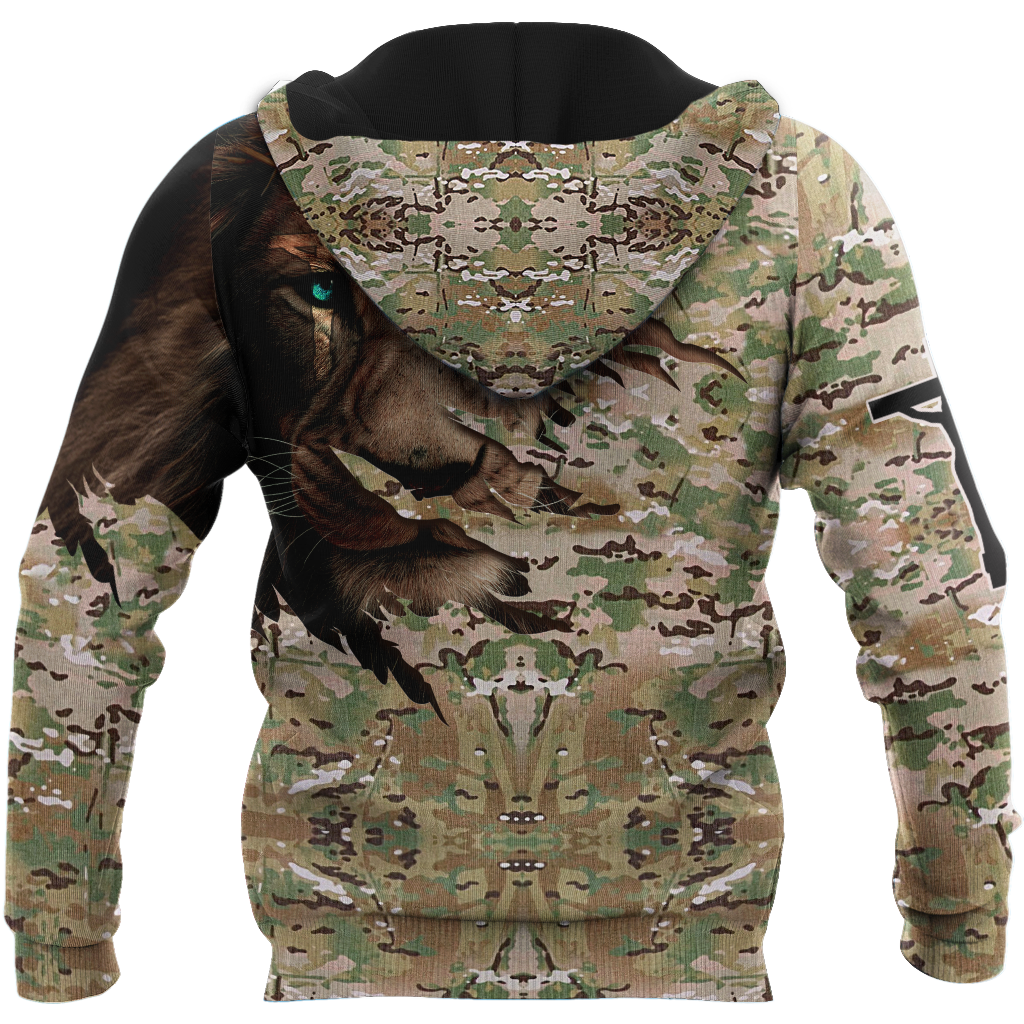 Lion Camo 3D All Over Printed Unisex Shirts