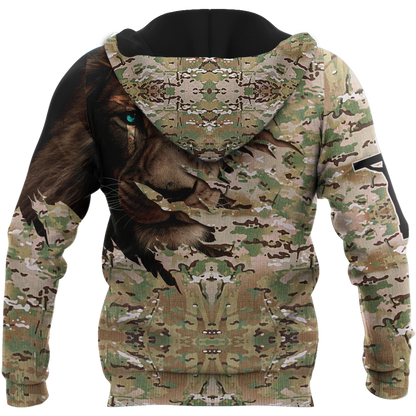 Lion Camo 3D All Over Printed Unisex Shirts