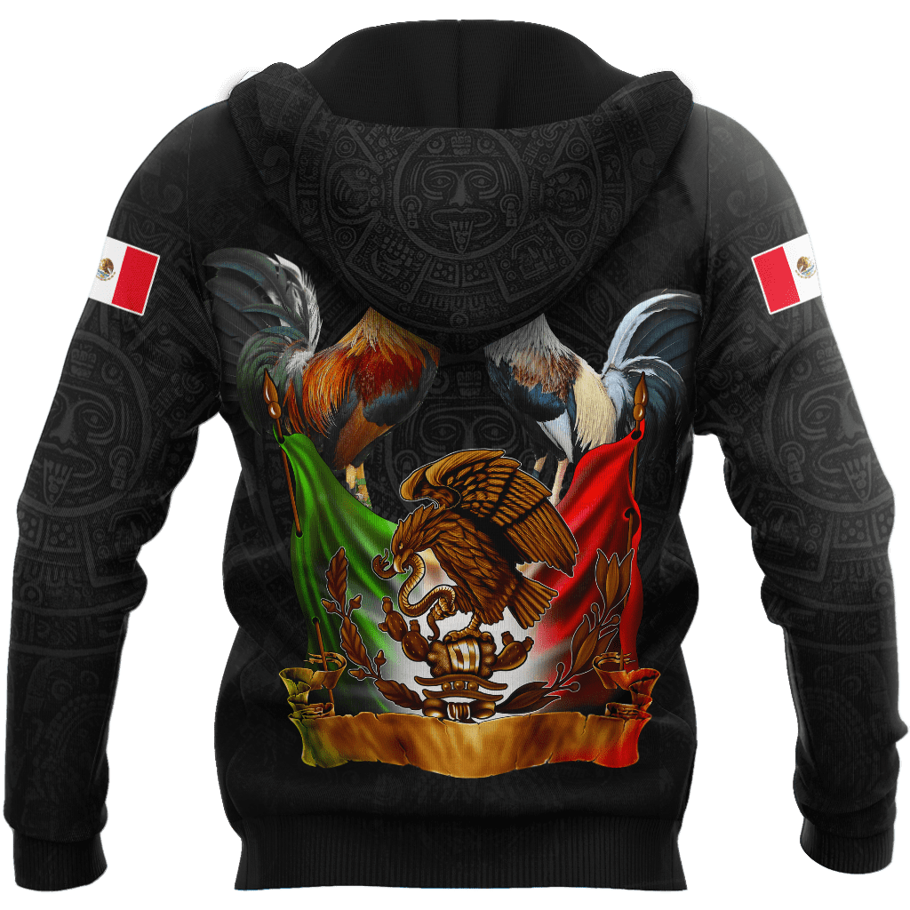 Rooster Mexico 3D All Over Printed Unisex Hoodie