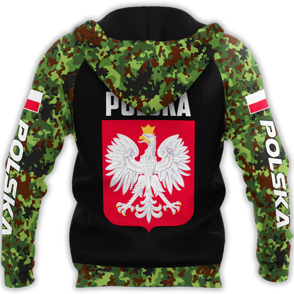 Personalized Polska 3D All Over Printed Unisex Hoodie