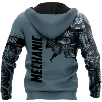 Mechanic Tattoo Machine All Over Printed Hoodie For Men and Women TN