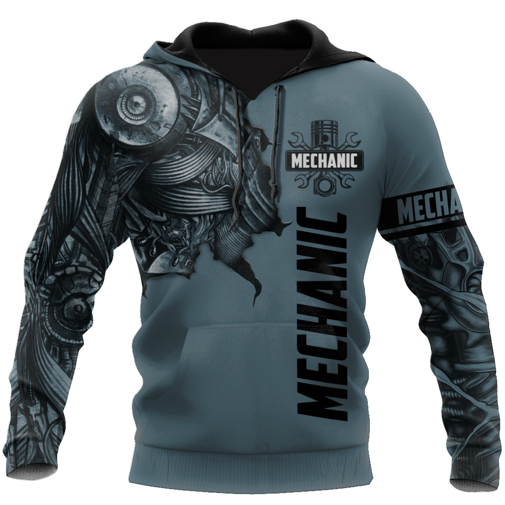 Mechanic Tattoo Machine All Over Printed Hoodie For Men and Women TN