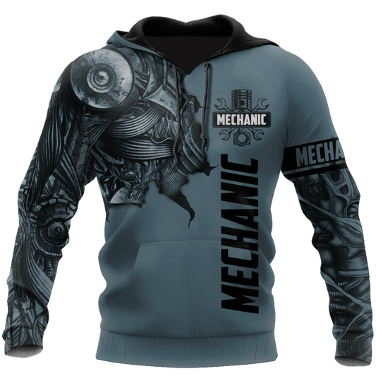 Mechanic Tattoo Machine All Over Printed Hoodie For Men and Women TN