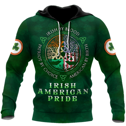 Irish American Pride Saint Patrick's Day 3D All Over Printed Shirts For Men And Women TN