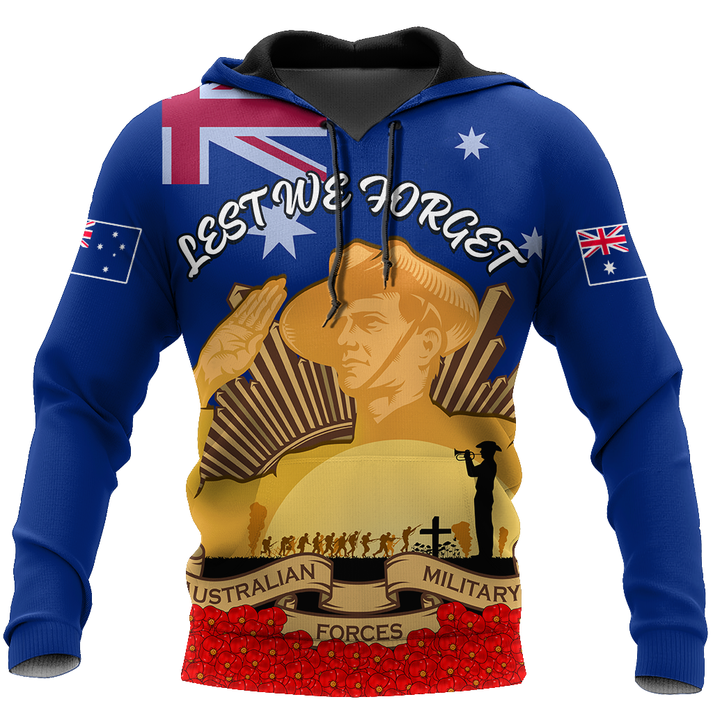 Premium Lest We Forget Anzac Day 3D All Over Printed PL
