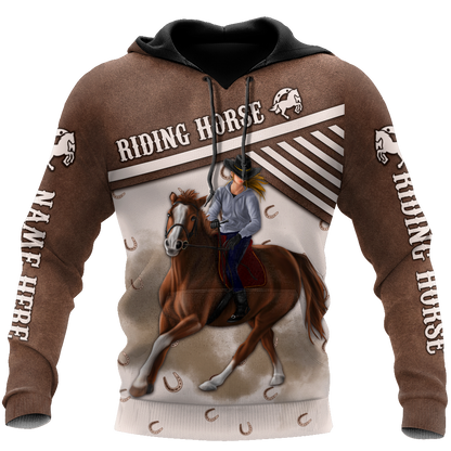 Riding Horse 3D All Over Printed Unisex Shirts