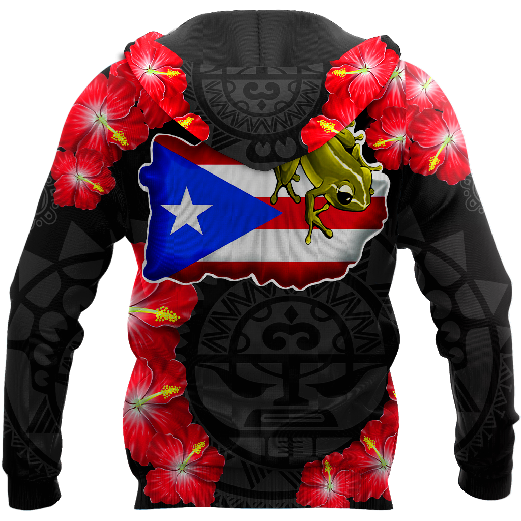 Customize Name Puerto Rico Hoodie For Men And Women