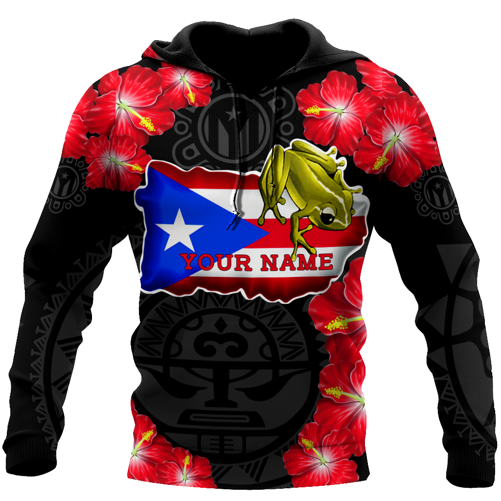 Customize Name Puerto Rico Hoodie For Men And Women