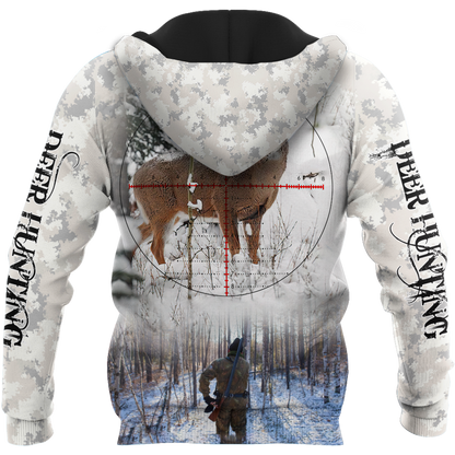 Hunting Deer Snow Camo Unisex Shirts